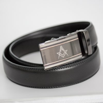 Masonic No Hole Rachet Belt